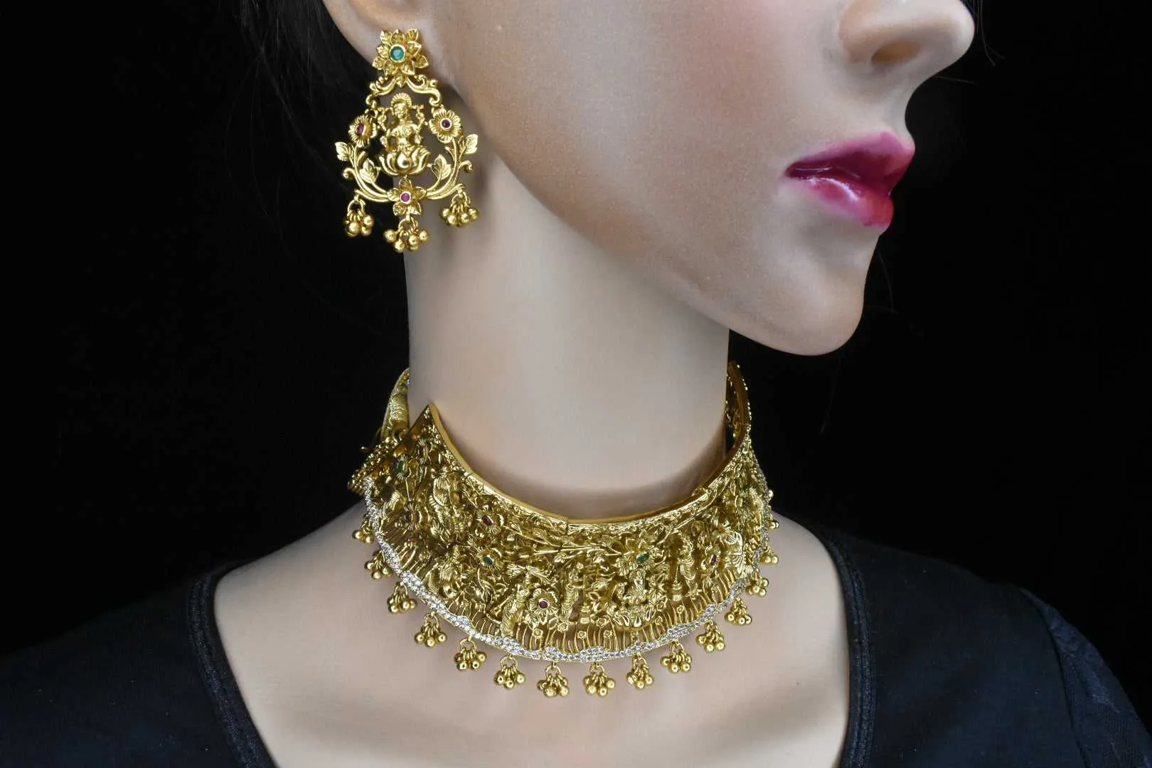 Antique Work Laxmi Choker