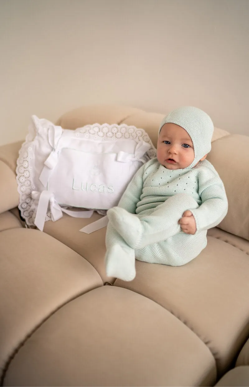 Calado Three Piece Knitted Outfit for Newborns – 100% Organic Cotton (Available in 5 Colors)