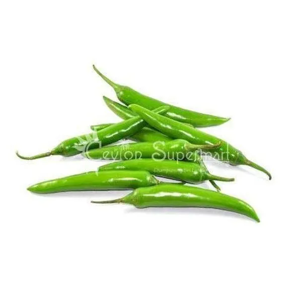 Ceylon Supermart Fresh Green Chillies |  Approximate Weight 100g