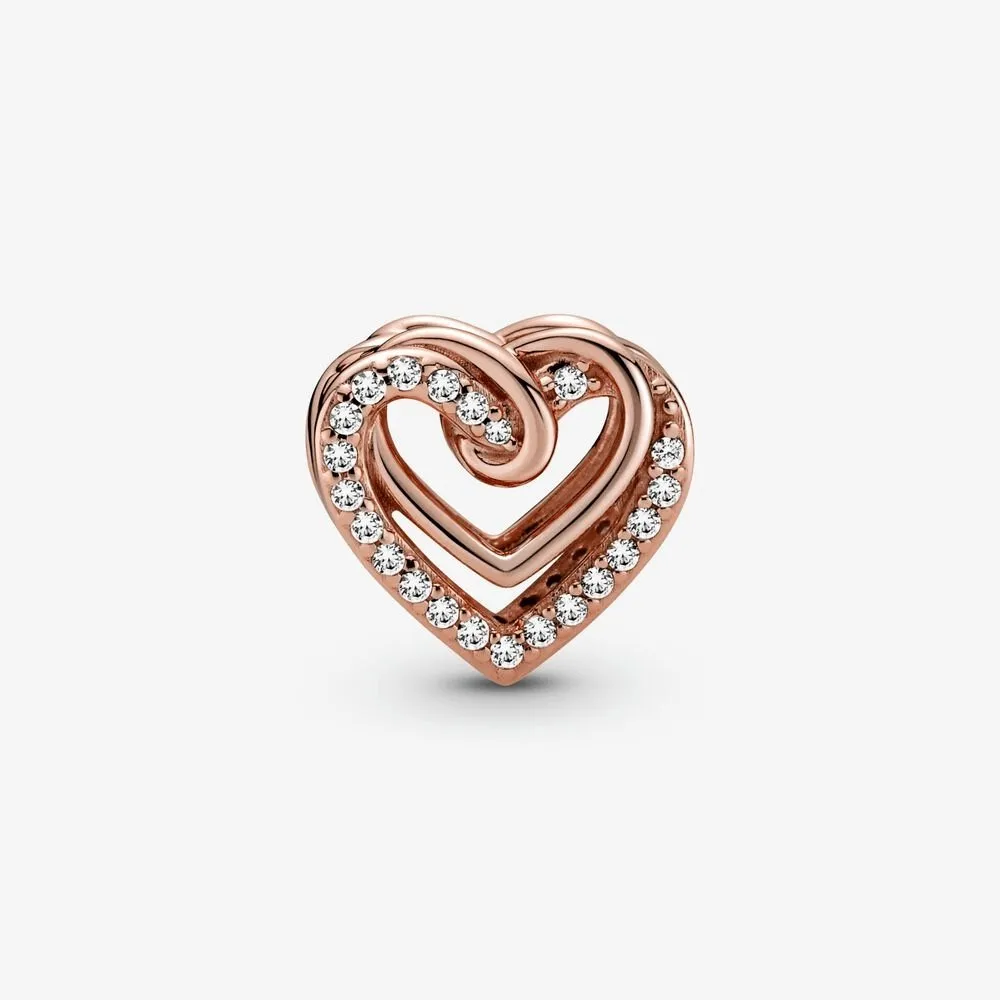 Charm Cuori intrecciati scintillante - 789270C01