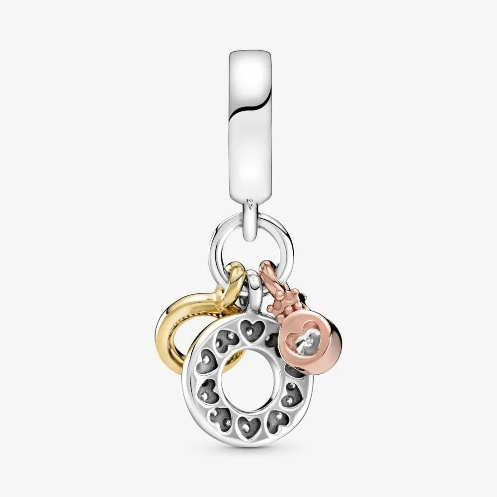 Charm pendente con logo e triplo monogramma - 799044c01