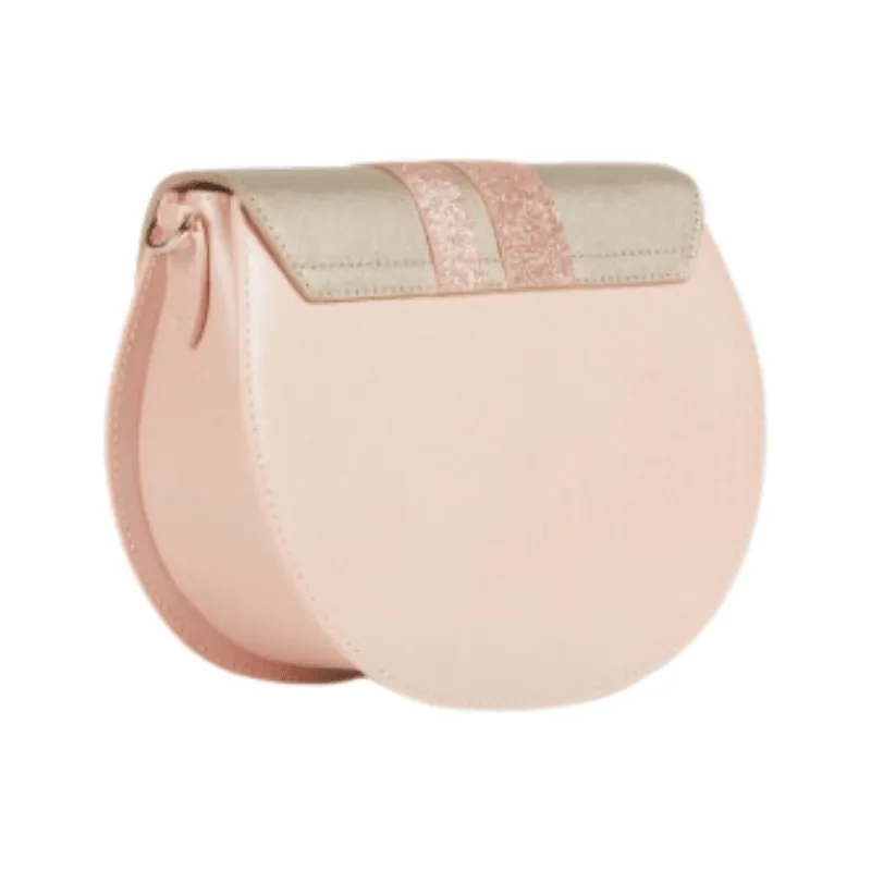 Furla Metropolis Mini Round Crossbody Bag - Platino Candy Rose