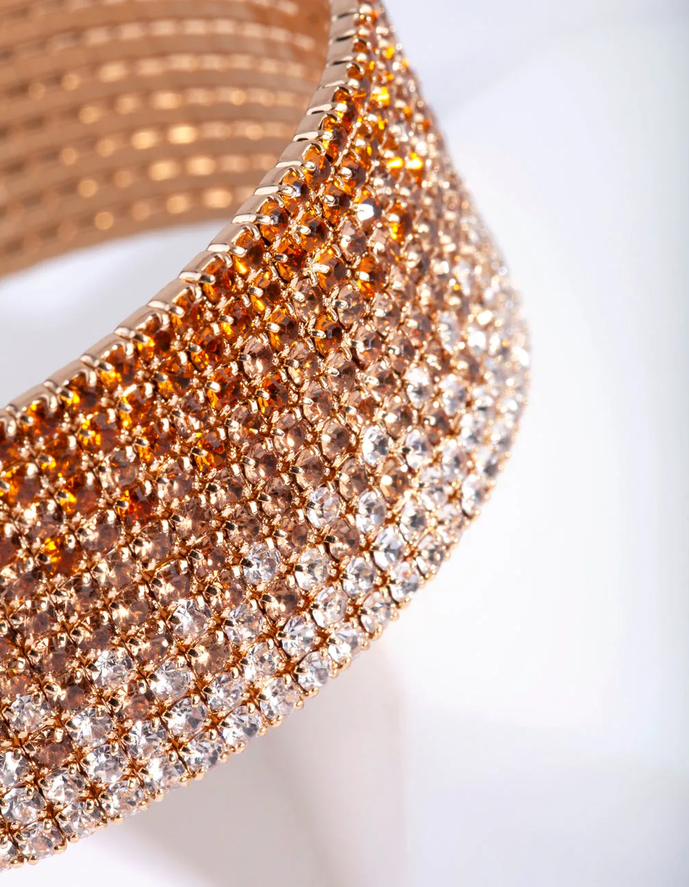 Gold Ombre Cupchain Diamante Cuff