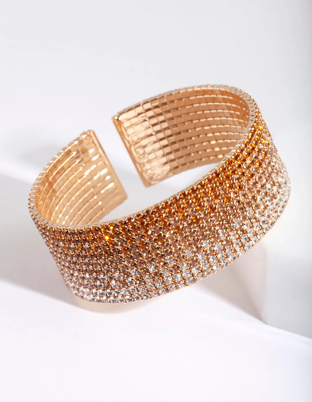 Gold Ombre Cupchain Diamante Cuff