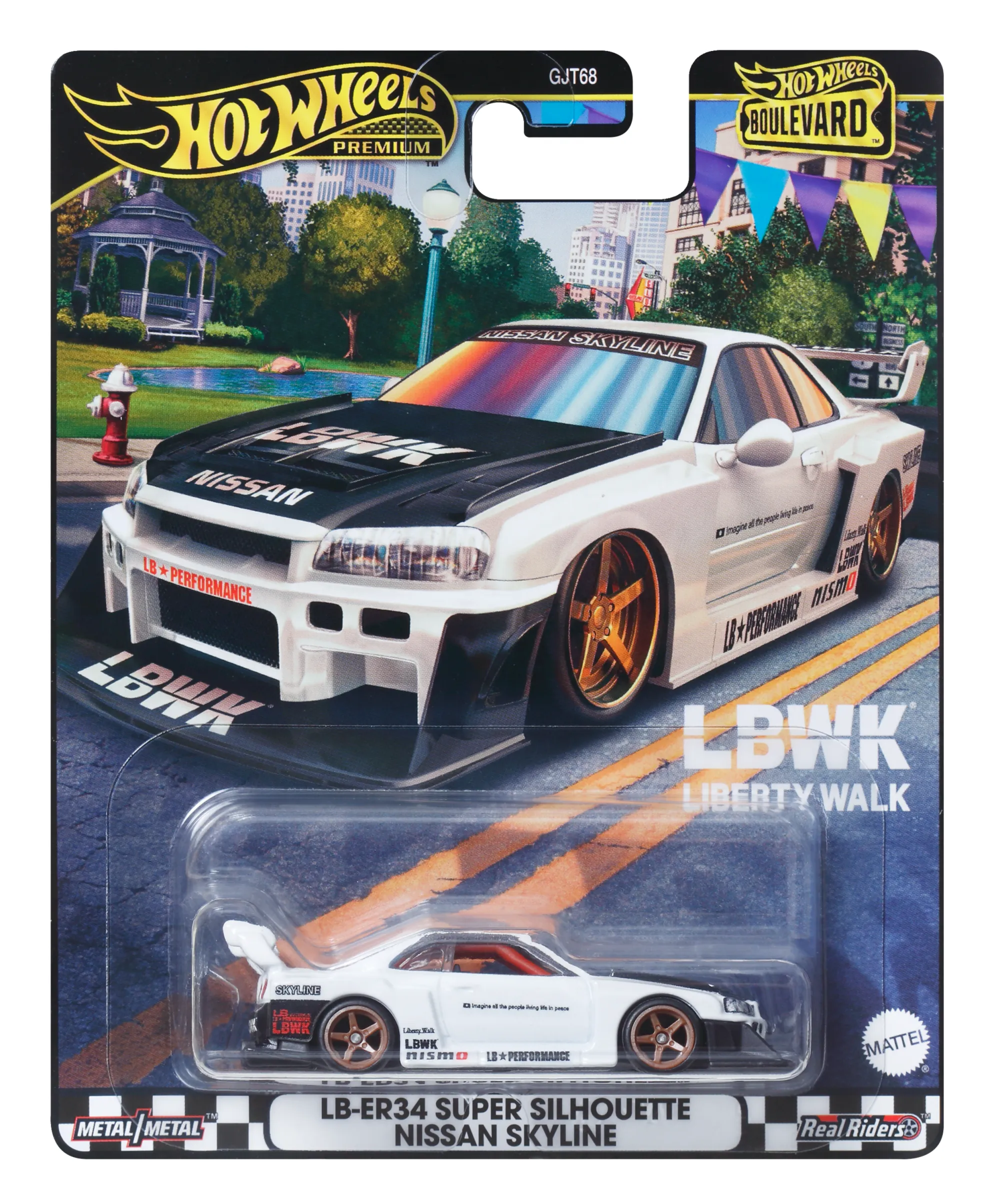 Hot Wheels Premium Vehículo de Juguete Nissan Skyline LB-ER34