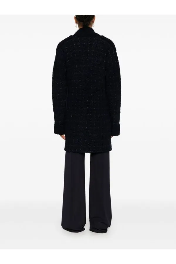 KNITTED COAT JACQ.CHECK