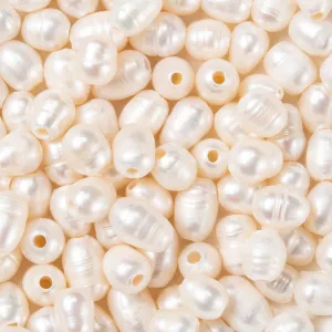 Natural pearls with large hole