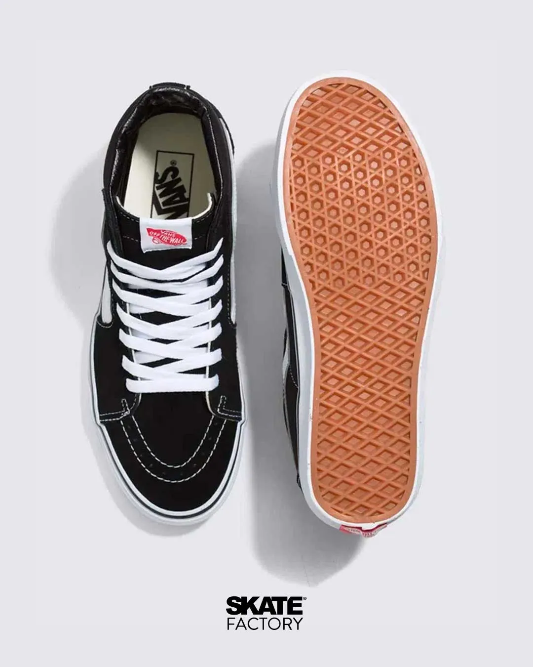 VANS TENIS UNISEX SK8 HI NGRO-BCO