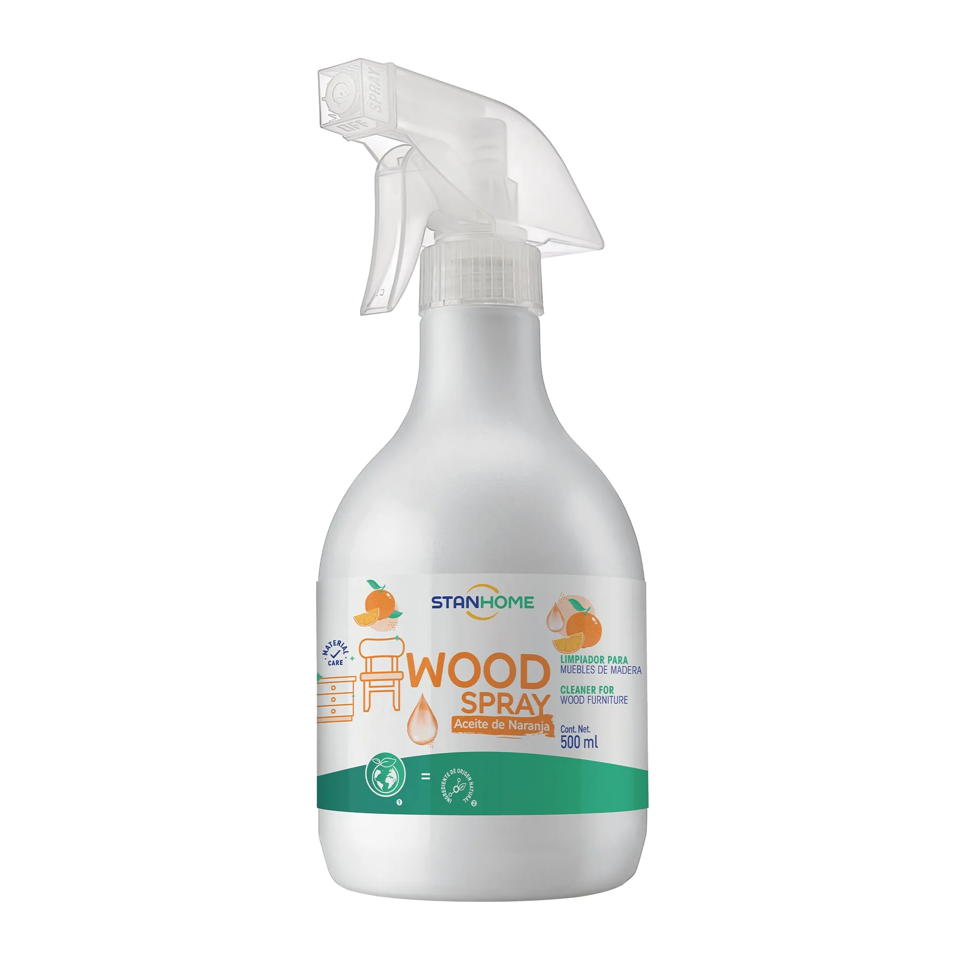 Wood Spray 500 ML | Limpiador para muebles de madera en spray